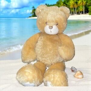 First & Main Mommy Mia Teddy Bear 8" Plush Stitched Eyes Brown Stuffed Animal